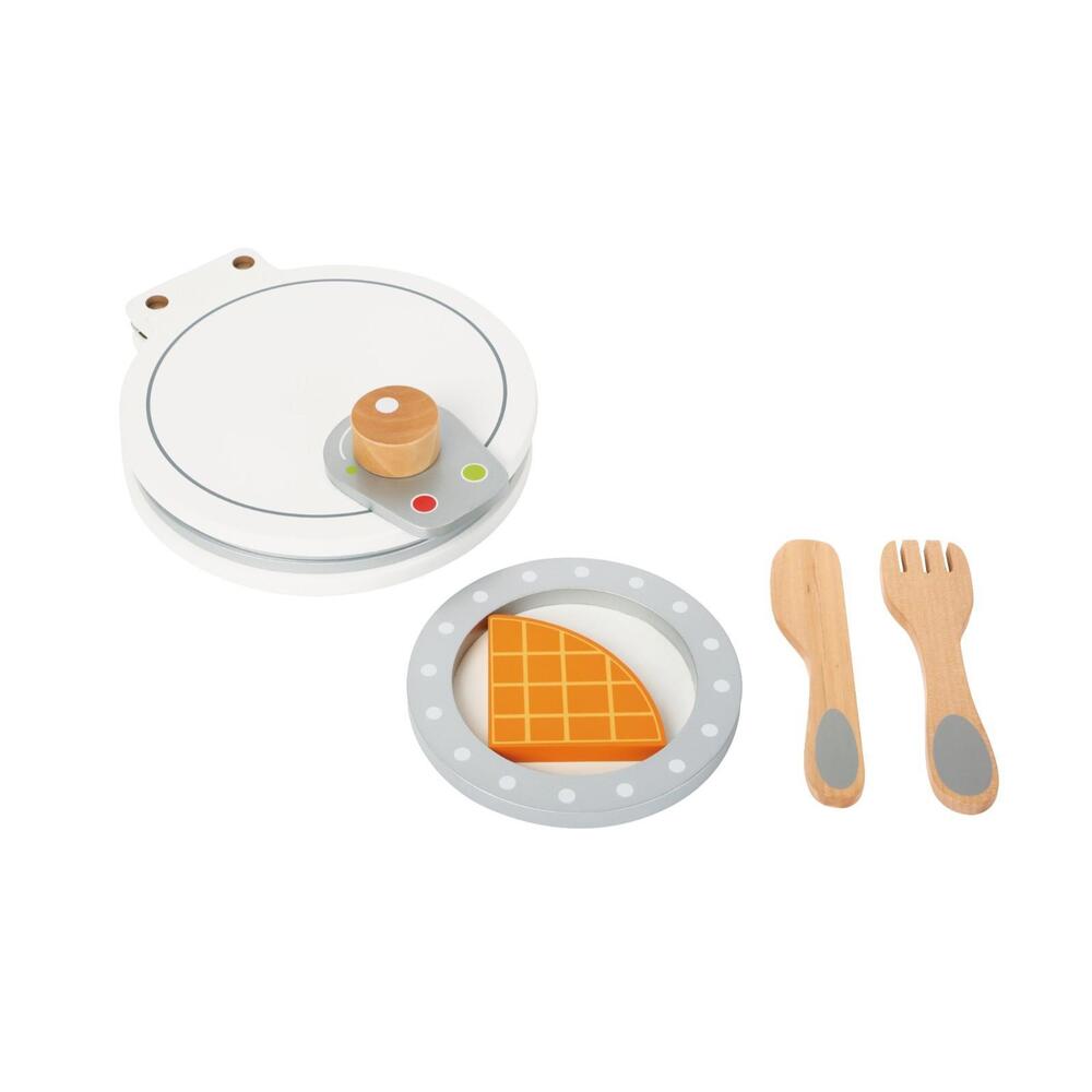 Small Foot Wooden Waffle Iron Toy For Play‎ Kitchen Pretend Play Ages 3+ - Picture 2 of 4
